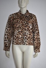 ZARA ✨ Oberteil Shirt Jacke aus Mikrofaser  NEU  ✨ INT S - Leoparden print