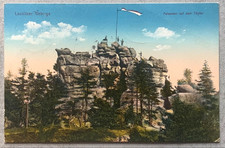 AK Oberlausitz Zittauer Gebirge, Felsentor auf dem Töpfer,, gelaufen 1915