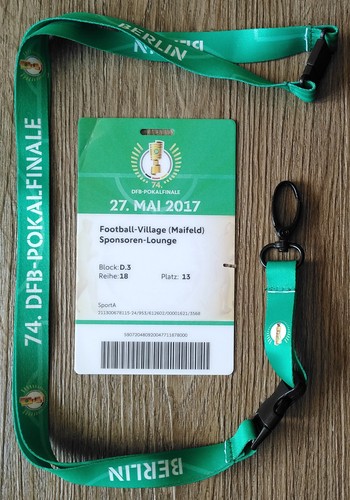 Vip pass dfb pokal finale - dfb, 2017