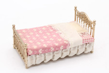 Spielzeug Rasch Puppenhaus Zubehör Bett Schlafzimmer Vintage Deko