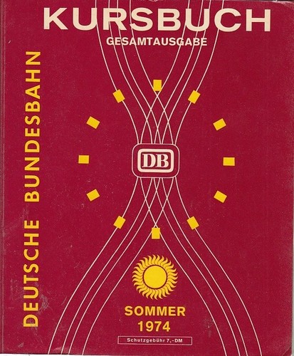 Kursbuch deutsche bundesbahn - kursbuch,