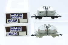 Z Märklin mini-club 8632 8666 DB Silowagen Dyckerhoff Güterwagen DC N108