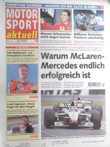 Motor sport aktuell 1997 - motor, 13