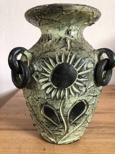 Terrakottavase 1970er - , im