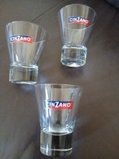 3er Set Cinzano Gläser