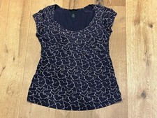 H&M Still Shirt, Gr. S, blau Mit Herzen