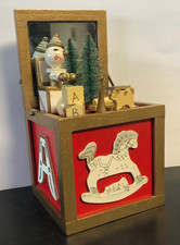 weihnachtliche Spieluhr / Musik Box mit Melodie "o Tannenbaum" - vintage -