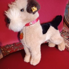 Steiff Rarität Terrier Hund 079603 Welpe ca. 28 cm Vintage m. KSF u. Weitere 