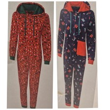 esmara Christmas Jumpsuit Fleece Onesie Damen Xmas Overall 100% Recycled