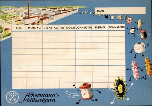 Stundenplan reklame zwirnerei - stundenplan,