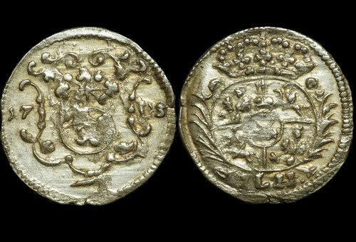 Sachsen polen pfennig 1703 - 1,