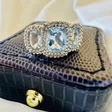 Ring gold aquamarin und - 9,