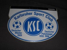 Karlsruher S. C.    Aufkleber Sticker Oval ca 17 cm lang 11,5 cm hoch Fußball