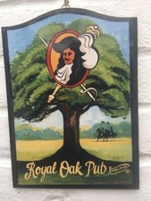 Royal oak mini pub schild - oak,