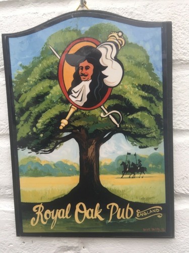 Royal oak mini pub schild - oak,