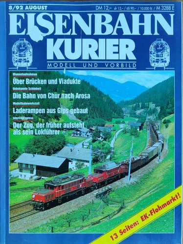 Eisenbahn kurier modell - kurier, 8/92,