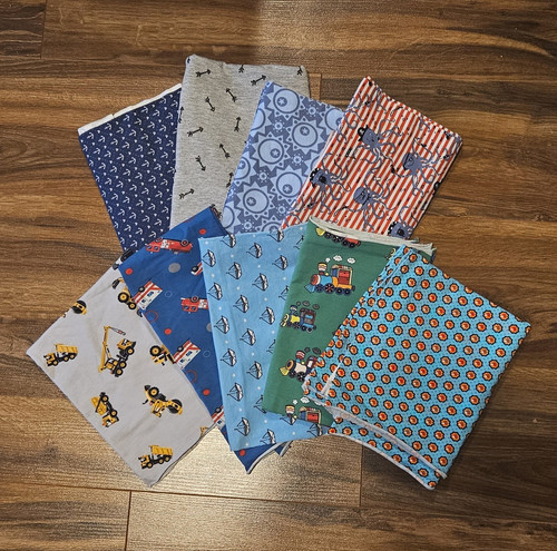 Stoffpaket jersey mehrfarbig - stoffpaket,