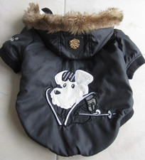  Puppia Wintermantel gebraucht  innen Plüsch Kapuze abnehmbar 