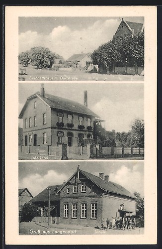Ansichtskarte langendorf - ansichtskarte,