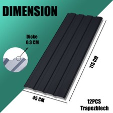 12x Profilblech Trapezblech