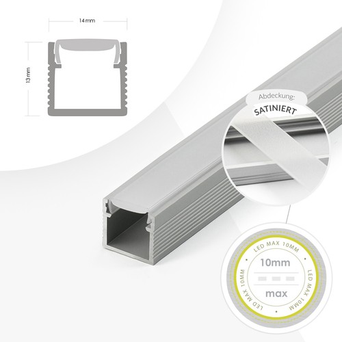 Profil für led mit clips - profil,