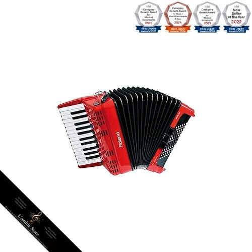 Roland akkordeon rot - roland, fr-1x