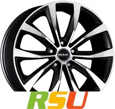 MAK Wolf black mirror 8x19"