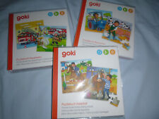 Goki Puzzlebücher , Feuerwehr, Reiterhof, Bauernhof  2 x 20 Teile magnetisch