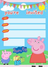 Peppa pig einladungen - pig,