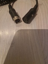 1m Audio Spiral Verlängerungskabel Würfel DIN Stecker 5 pol VINTAGE