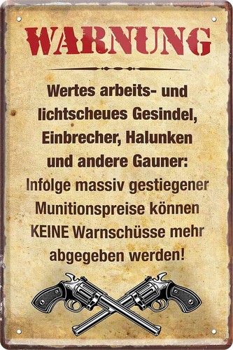 Warnung - '', pistolen)''