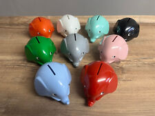 9 Stück Konvolut Norsu Spardose Elefant