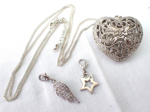 Modeschmuck lange kette herz - modeschmuck,