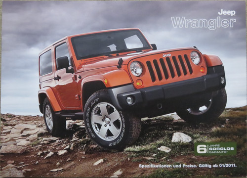 Jeep wrangler preisliste - jeep,