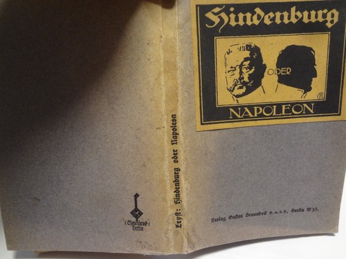 Antikes buch 1917 hindenburg - antikes,