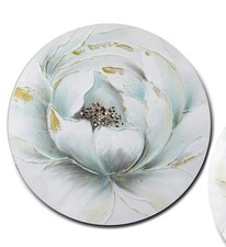 Wandbild rund magnolie d - wandbild,