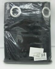 Floweroom Blickdichte Gardinen mit Osen für Schlafzimmer Schwarz 260x140 2 Teile