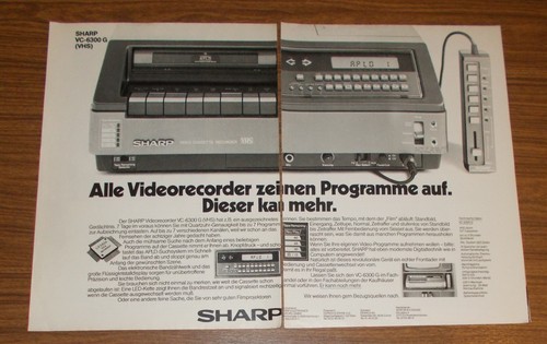 Seltene werbung sharp 6300 - werbung, vc-6300