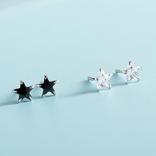 Mini ohrstecker stern sterling - ohrstecker,