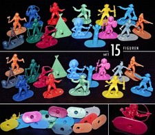 15 SELTENE HITSCHLER LUTSCHER KAUGUMMI INDIANER und COWBOY AUFSTECK FIGUREN 70er