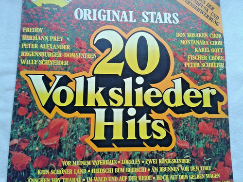 Various 20 volkslieder - lp,