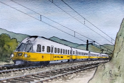 Original aquarell lufthansa - aquarell,