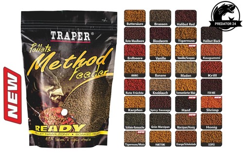 Traper method feeder pellets - method,