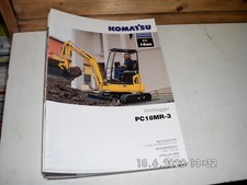 KOMATSU PC18MR-3 MINIBAGGER 12 SEITEN BROSCHÜRE 2010 RAR