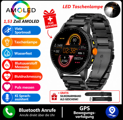 Militär smartwatch herren mit - herren,