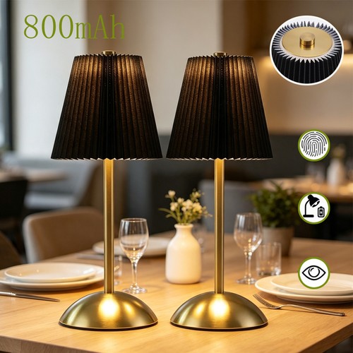 2er set tischlampe kabellos - 2er,