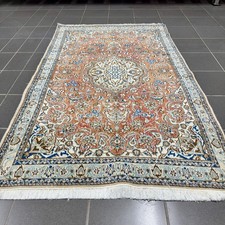 Perserteppich Handgeknüpft Nain mit Seide 110 x190 cm ( frisch gewaschen )