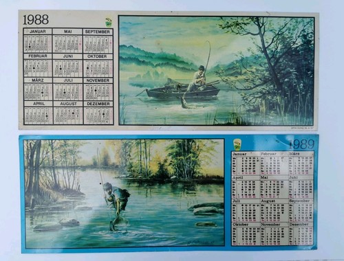 Ddr angel blech kalender - angel,