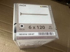 SWG Edelstahl Holzschrauben 6x120mm seko 25St Rostfrei  / KuRegD