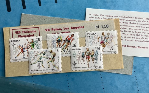 Briefmarken polen olympia los - polen,,